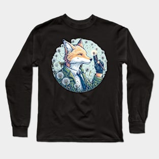 Fox Dandelion AI Long Sleeve T-Shirt